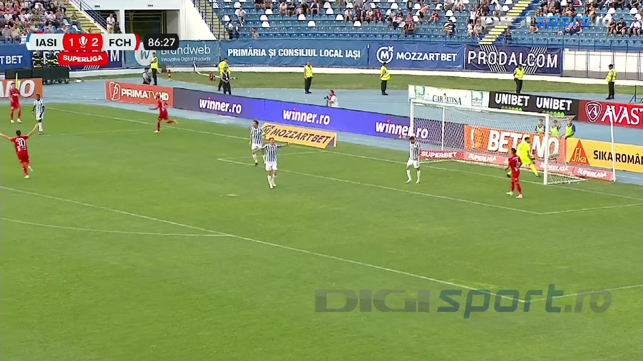 Video  Poli Iași - Hermannstadt 1-3. Gabi Iancu, gol cu călcâiul